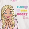 thumbnail image 5 of Barbie Toddler Girls Dresses Sets 3 Piece Outfit Set Graphic T-Shirt Tulle Skirt with Scrunchie Summer Clothes Sizes 2Y, 5 of 9