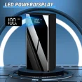 thumbnail image 2 of Misty 80000mAh Power Bank Fast Charging 22.5W USB C External Battery Pack With Flashlight Red, 2 of 5