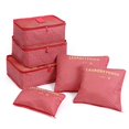 thumbnail image 1 of 6/7PCS Set Travel Organizer Storage Bags Multifunction Packing Cube Bag For Clothes Tidy Portable Wardrobe Suitcase Pouch Case 6pcs-red star, 1 of 6
