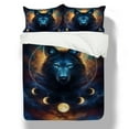 thumbnail image 3 of Bedding Set With Bag Sunwolf Galaxy Print Duvet Cover Set Boy Man Quilt Cover& Pillowcase,Twin (68"x86"), 3 of 5