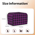 thumbnail image 5 of Fotbe Purple Black Plaid for Two Slice Toaster Cover, Fingerprint Protector, Super Soft Appliance Cover And Dust Cover,Bread Dust Cover & Fingerprint Protection, 5 of 7