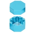 thumbnail image 4 of Cue Chalk Box Holder Aluminium Alloy Octagonal Universal Billiard Chalk Case for Billiards Accessory Blue, 4 of 14