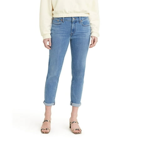 Levis Womens New Boyfriend Jeans Standard 31 Lapis Topic Waterless