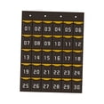 thumbnail image 4 of Gráfico De Bolsillo Para El Aula Con Organizador De Bolsillo Numérico Para El Gabinete Del Dormitorio Del Hogar Gris 30 Bolsillos, 4 of 8