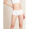thumbnail image 3 of Boody Organic Bamboo Ecowear Women Boyleg Briefs, White, x-Small - 2 Pack, 3 of 7