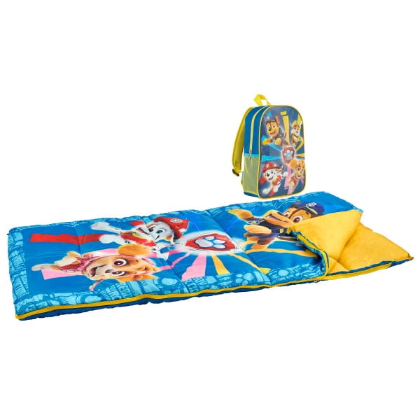 Paw Patrol 2pc Oxford Youth Sleeping Bag Set with Matching Backpack