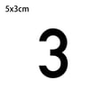 thumbnail image 2 of Inteprter Pegatina de número de casa, placa de puerta autoadhesiva acrílica, placa de Hotel, oficina, granja, dirección, decoración sencilla Kits de decoración para fiestas Numero 3 5x3cm Inteprter HA067763-07, 2 of 6
