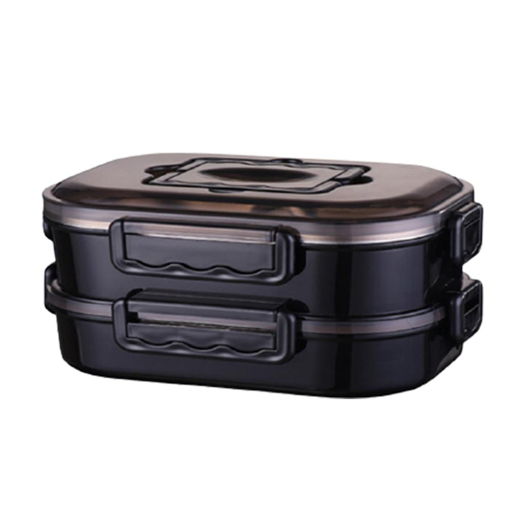 1pc Double-layer Lunch Container Bento Box Leakproof Stackable Lunch Boxes 
