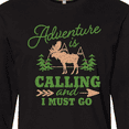 thumbnail image 4 of Inktastic Vintage Adventure is Calling and I Must Go with Moose Long Sleeve T-Shirt, 4 of 5