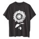 thumbnail image 3 of Fiudx Ofertas Flash Del Día Blusa Informal de Manga Corta con Estampado de Cuello Redondo para Mujer, 3 of 3