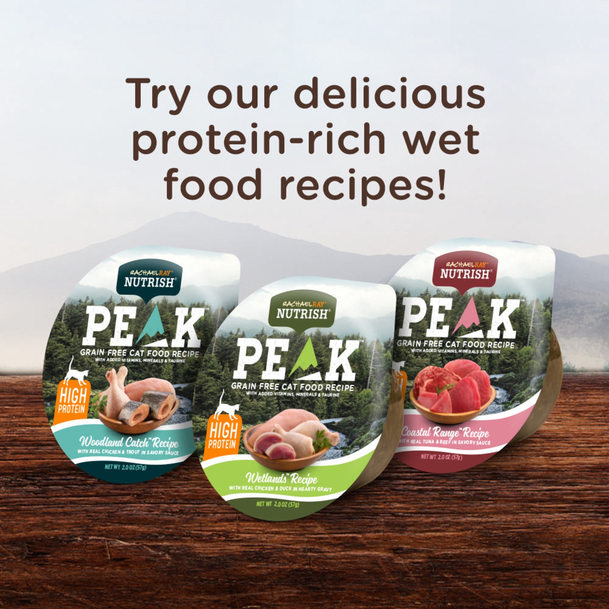 Rachael Ray Nutrish PEAK Dry Cat Food, Grain Free Woodland Catch Recipe with Chicken, Trout & Salmon, 12 lbs