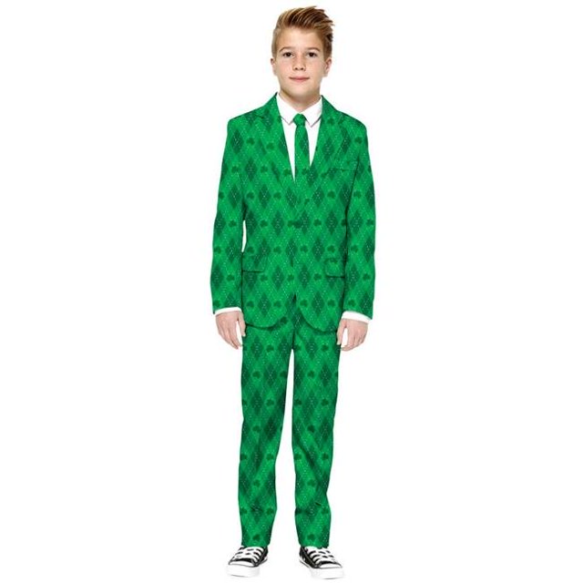Morris Costumes OSBS1002SM St. Patrick Costume Garçon Vert sur Vert, Petite Taille 6
