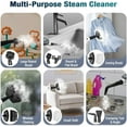 thumbnail image 6 of Steam Mop - 11-in-1 Steam Cleaner for Home with 15.2 OZ Water Tank & 23FT Power Cord, Detachable Steam Mops for Floor Cleaning MultiPurpose Steamer for Hardwood, Tile, Furniture with 11 Accessories, 6 of 7
