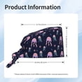 thumbnail image 2 of Scrub Caps Women Men, Pink Starfish Jellyfish Adjustable Working Caps, Turban Hat Cleaning Working Cap with Sweatband, Elastic Bandage Tie Back Nurse Cap, 2 of 5