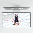 thumbnail image 4 of Happy 4th of July Patriotic Labrador Retriever Marching Band Uniform Balloons Fireworks Desk Mat Full Keyboard Mouse Pad Lab Dog Lover Gifts Large Mousepad - 13009, 4 of 5