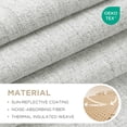 thumbnail image 2 of Cortinas opacas Joydeco de lino natural, 94 x 183 cm, 2 paneles, 2 of 9