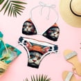 thumbnail image 6 of Retro Cat Detachable Sponge Adjustable Strap Bikini Set Two-Pack - Ideal for Beach, Pool, Vacation, 6 of 6