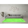 thumbnail image 3 of Ahgly Company Indoor Square Abstract Green Modern Area Rugs, 7' Square, 3 of 4