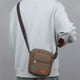 thumbnail image 5 of Bolso Bandolera Impermeable para Hombre - Mochila de Lona con Múltiples Compartimentos y Correa Ajustable para Deportes Al Aire Libre y Uso Diario, 21 X 18 X 6 Cm, 5 of 6