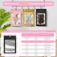 thumbnail image 2 of CCOCC 100 Pack Mylar Resealable Bags Foil Packaging Bags with Clear Window, Zipper Bag Smell Proof Pouch for Food Storage, Cookies, Sample, Small Business (Black, 3.1X5.1Inch), 2 of 7