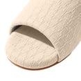 thumbnail image 7 of uublik Woman Slippers Open-Toe Slippers Soft Indoor Shoes Indoor/Outdoor Slippers, Beige, 7 of 7
