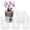 4.7in, variant on Moonsky Multi-Size Clear Orchid Pots with Trays, Breathable Plastic Root Control Planters, Professional Repotting Set for Phalaenopsis 7in 5PC
