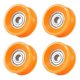 thumbnail image 3 of 4Pcs 6X30X13mm Plastic Coated Sealed Bearings Steel 606ZZ Deep U Groove Guide Pulley Rail Ball Rolling Bearing Wheel, 3 of 5
