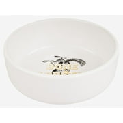 Harry Barker Ceramic Dog Bowl, White, Large