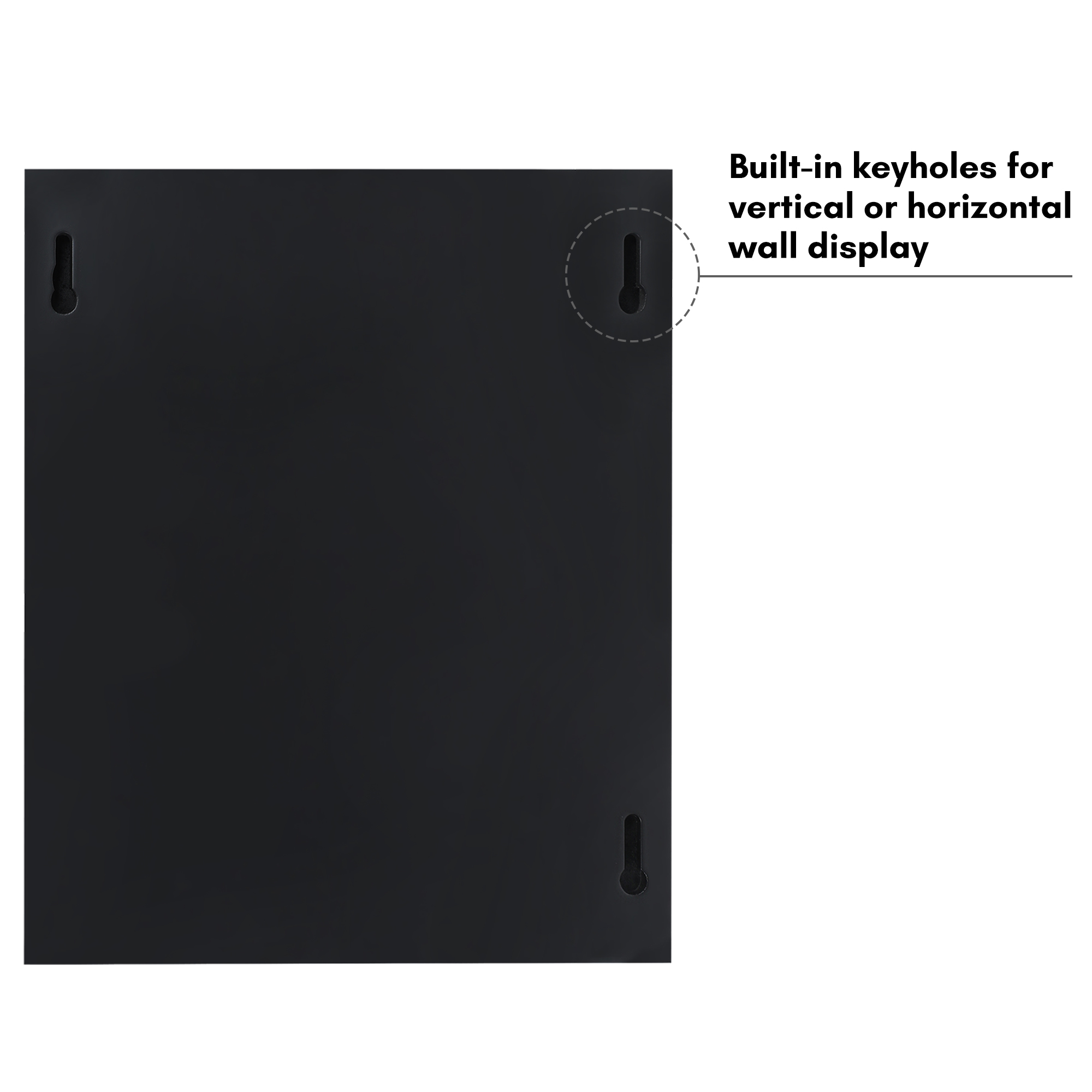 Americanflat 8.5x11 Kids Art Frame Holds 25 Artworks Slide Artworks One Storage Mini Molding - Black