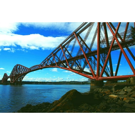 Canvas Print Bridge Rail Landmark Forth Rail Bridge Steel Stretched Canvas 10 x 14
