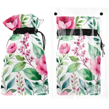 

Josid Floral Pattern Reusable Outdoor Faucet Insulation Covers Waterproof and Freeze-Resistant Spigot Protector Bags 2 Pack 11 x 6.9