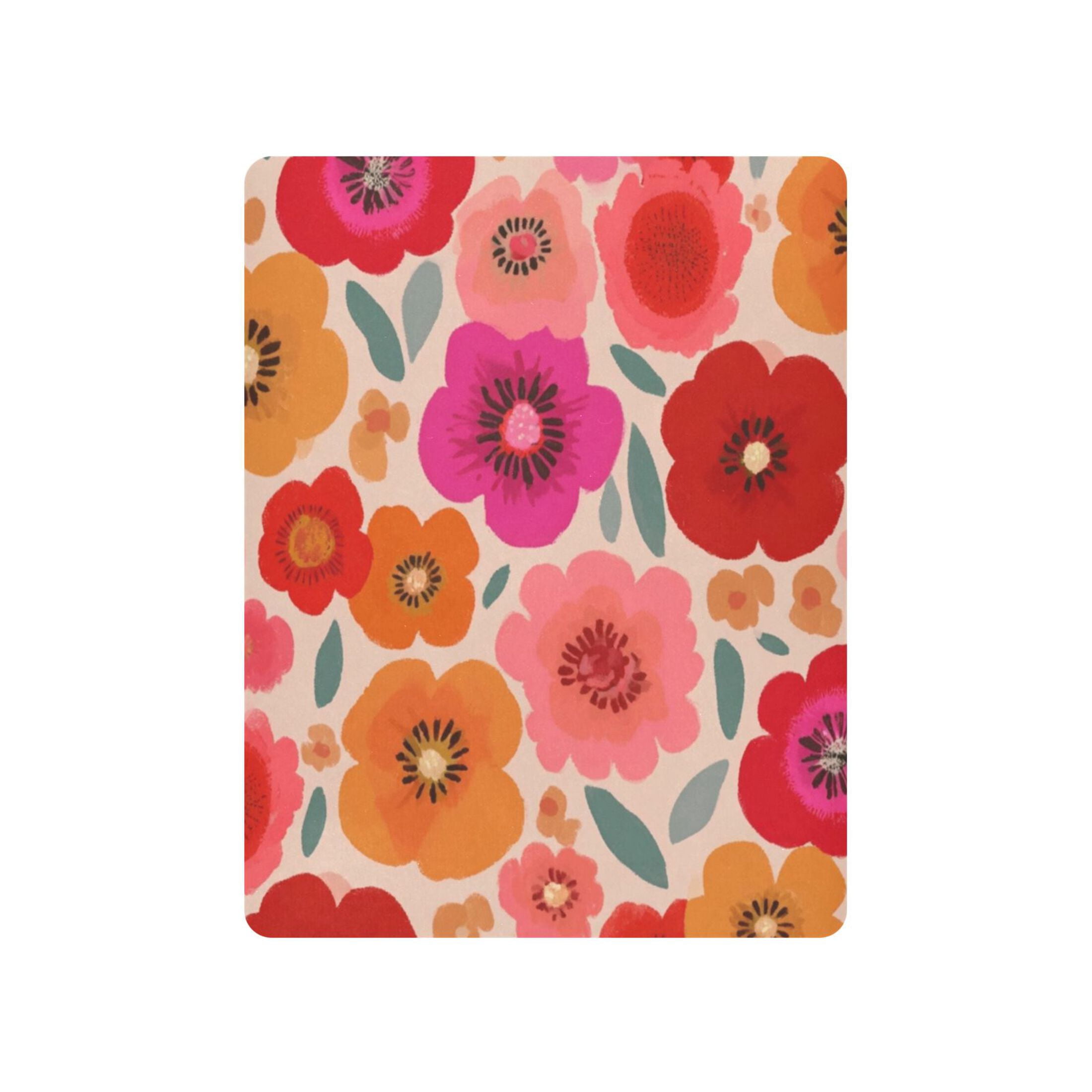 Baby Essentials 52”x 28”- Standard Cotton-like Modal Elastic- The Vibrant Flower Design Crib Sheets for Newborns and Toddlers