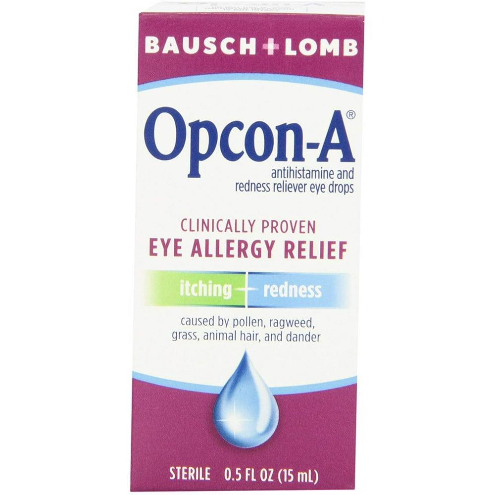 Bausch & Lomb Opcon Allergy Relief Eye Drops, 0.5 oz