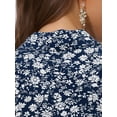 thumbnail image 5 of DARING DIVA Unlined Sleeveless Mini Belted Dress S Blue, 5 of 5