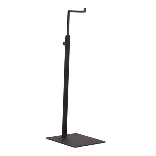 Expositor de bolsos con base estable para mostrador de venta minorista y sala de exposición negro