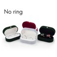 thumbnail image 4 of 2X Caja de Anillo de Par de Seda de Terciopelo Caja de Anillo de Boda Caja A, 4 of 9