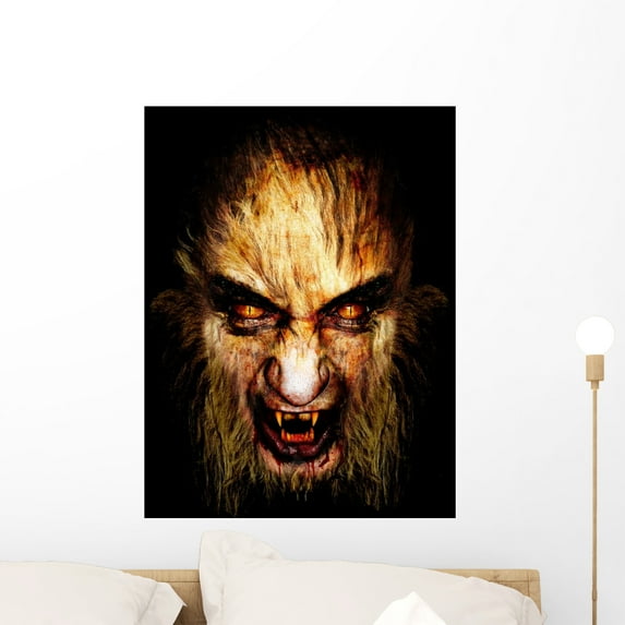 Loup-garou Wall Mural by Wallmonkeys Peel and Stick Graphic (24 in H x 18 in W) WM66084