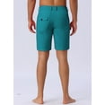 thumbnail image 3 of DARING DIVA Men's Casual Lightweight Flat Front Board Shorts 34 Green, 3 of 6