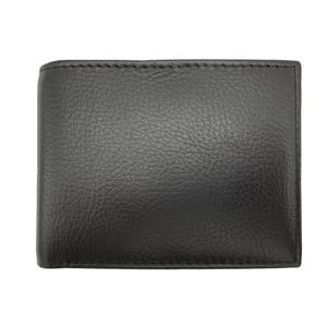 George Men's Genuine Leather Bifold Wallet, Black
