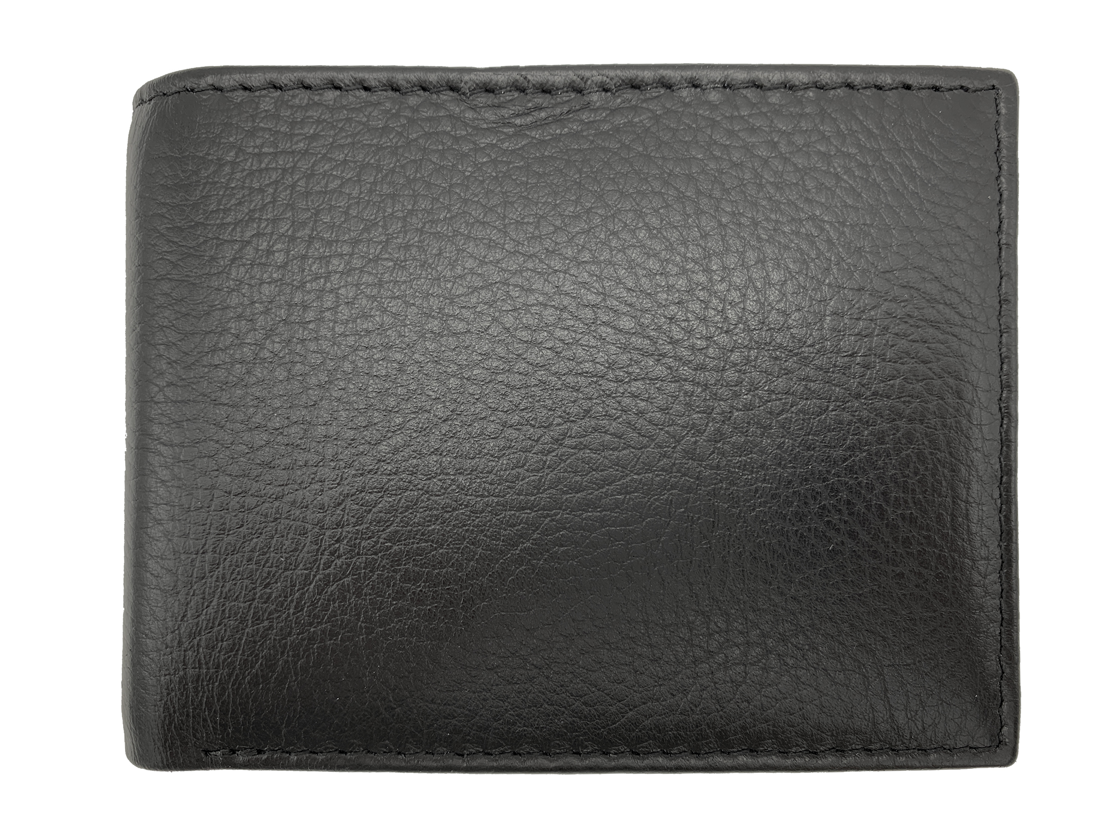 George Men's Genuine Leather Bifold Wallet, Black