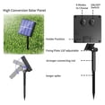 thumbnail image 5 of Guirnalda de luces solares para exteriores, 10 m, 100 LED, 8 modos, cable de cobre, cuerda de PVC impermeable para jardines, árboles de Navidad y decoración de interiores (blanco cálido), 5 of 5