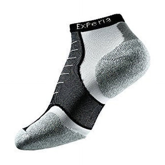 Thorlos Experia XCCU Low Cut Running Socks Black White Thin Cushion Wicking