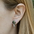 thumbnail image 2 of Mad Scientist with Beakers Brain Novelty Clip-On Stud Earrings, 2 of 3