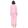 thumbnail image 3 of Casual Nights Women's Long Sleeve Rayon Button Down Pajama Set, 3 of 4