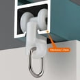 thumbnail image 4 of GXCZ Window Curtain Rod 100cm To 600cm Aluminum Curtain Track, Double Track Room Divider - Ceiling Or Wall Mount - Silent Curtain Rail Wall Divider Curtain, Customized Length(White-Ceiling,110cm/3.6FT), 4 of 6