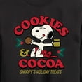 thumbnail image 3 of Peanuts - Snoopy Christmas Cookies and Cocoa - Toddler And Youth Crewneck Fleece Sweatshirt, 3 of 6