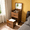 18.9"L, Walnut, White Cushion, variant on 3-In-1 Flip Top Vanity Desk, Walnut Makeup Dressing Table with Lighted Mirror and Stool, Compact Storage for Bedroom Bathroom