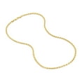 thumbnail image 2 of 18k Gold Over Sterling Silver Rope 080 Gauge Chain Necklace 18 Inches, 2 of 2