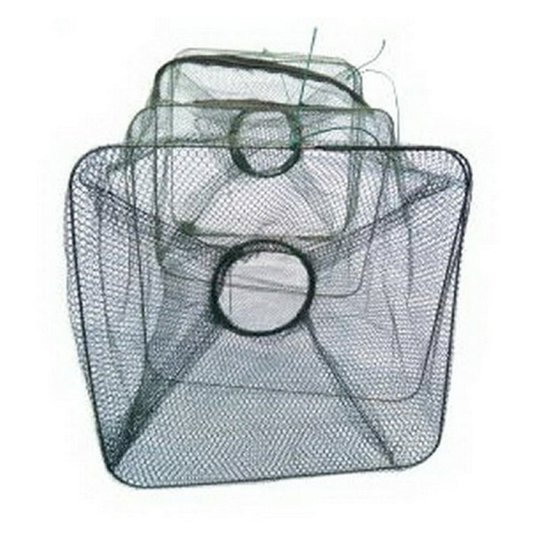 Opolski Fishing Bait Trap Folding Portable Crab Fish Net Cage Shrimp  Catcher Pot Bait Trap 