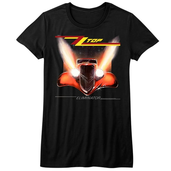 ZZ Top Eliminator Cover Black Junior Women's T-Shirt